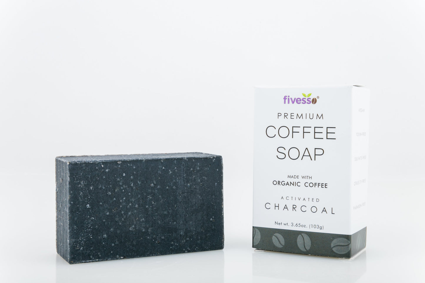 Activated Charcoal - Premium Coffee Body Soap Bar